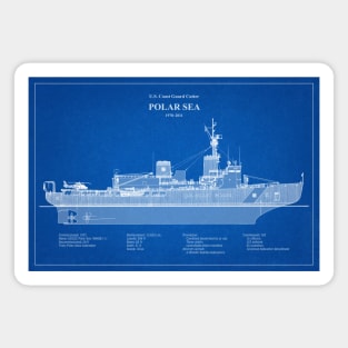 Polar Sea wagb-11 United States Coast Guard Cutter - ABD Magnet